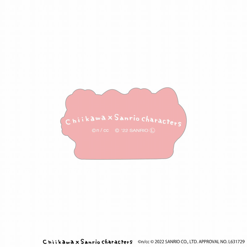 치이카와×산리오 캐릭터즈 아크릴 클립 (헬로키티 하치와레)