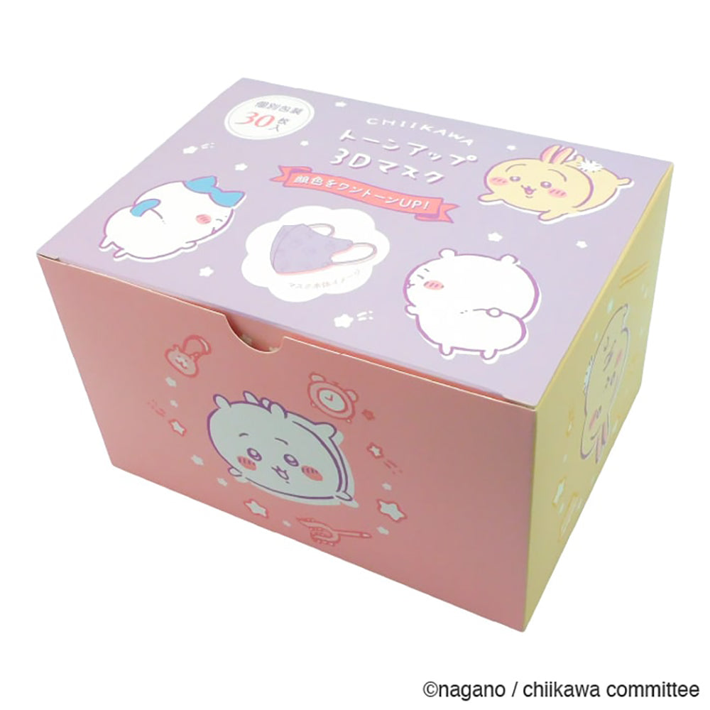 Chiikawa Tone-Up 3D Mask 30 Sheets (Standard Size)