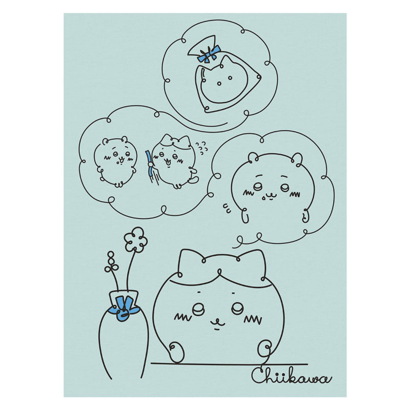 吉伊卡哇 布質海報M 蝴蝶結