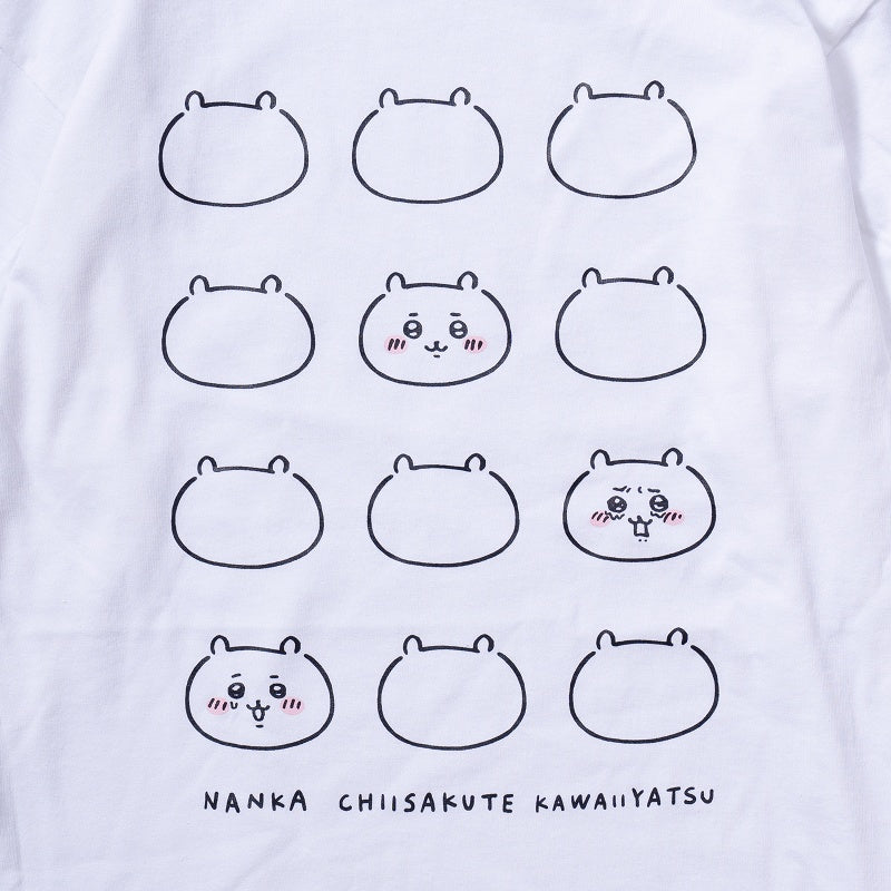 吉伊卡哇 脸部 L/S T恤(白色)