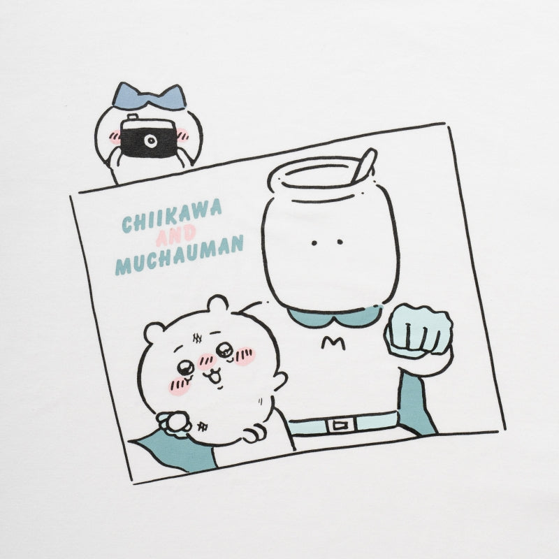 吉伊卡哇 T恤 無差漫照片款 白色