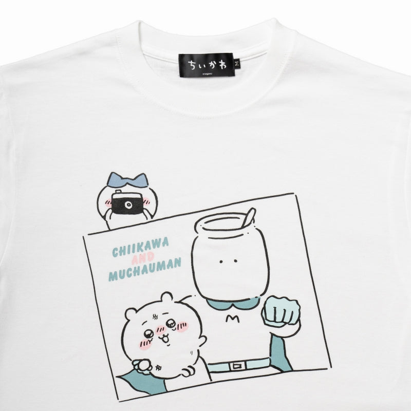 Chiikawa T-Shirt Muchauman Photo White