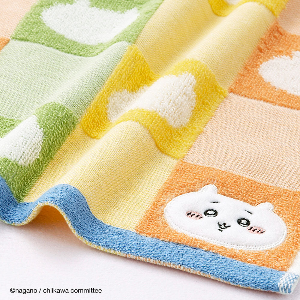 Chiikawa Face Towel (Pattern Orange)