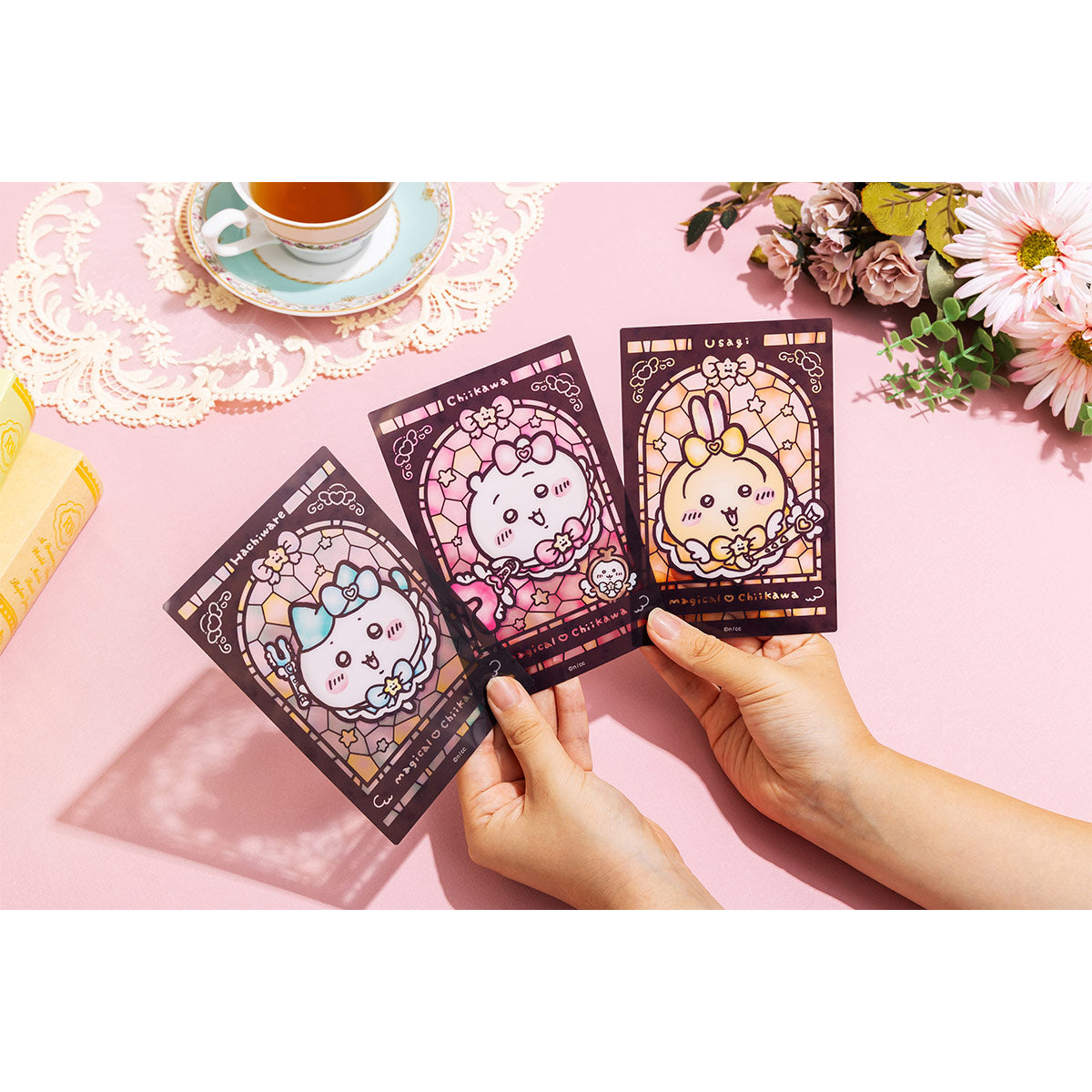 Chiikawa Magical Chiikawa Stained Glass Style Clear Card (Kurimanju)