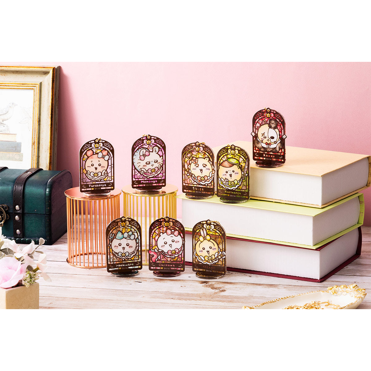 Chiikawa Magical Chiikawa Stained Glass Style Acrylic Key ring (Kurimanju)