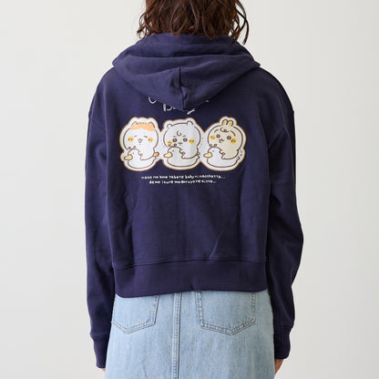 ちいかわ Chiikawa Baby ZIPパーカー おまる ネイビー