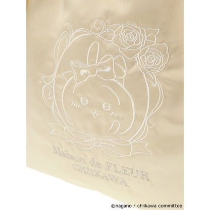 [예약]치이카와 Maison de FLEUR 자수 더블 리본 토트백 (우사기)【2025년 3월 중순부터 순차 발송 예정 (발송 지연 시 취소 불가)】【일반 상품과 동시 구매・배송일 지정 불가】【캠페인 제외】