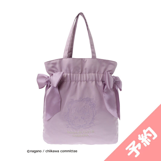 [Pre-order] Chiikawa Maison de FLEUR Embroidered Double Ribbon Tote Bag (Momonga)