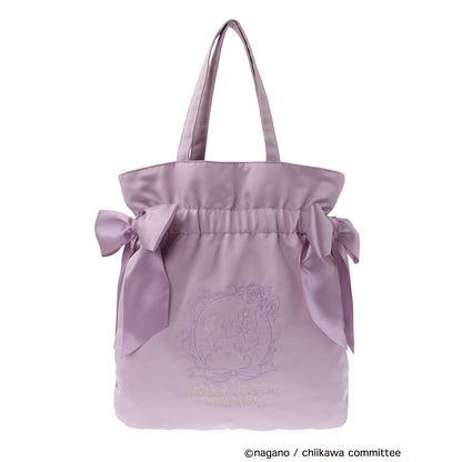 [Pre-order] Chiikawa Maison de FLEUR Embroidered Double Ribbon Tote Bag (Momonga)