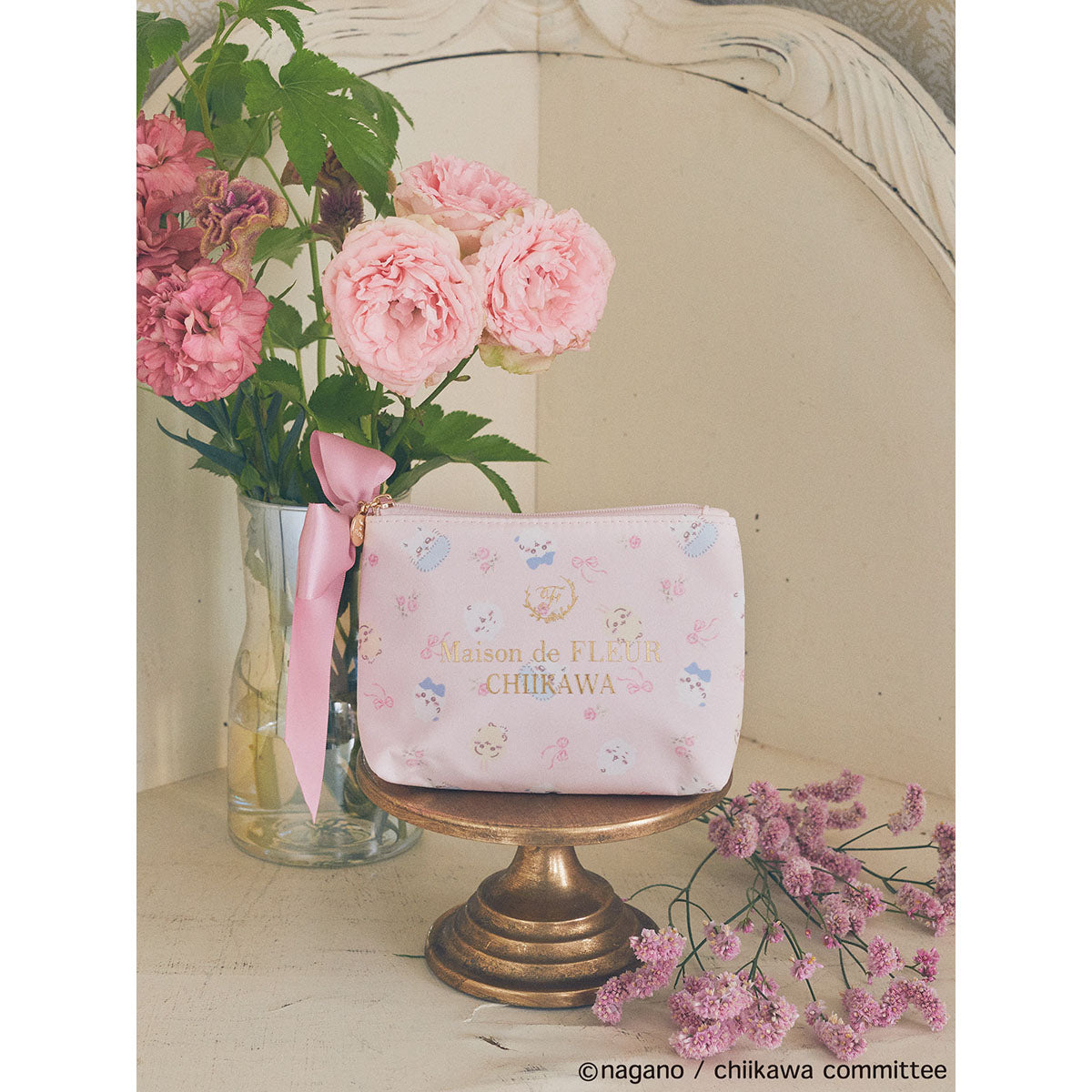 [Pre-order] Chiikawa Maison de FLEUR All-Over Pattern Pouch