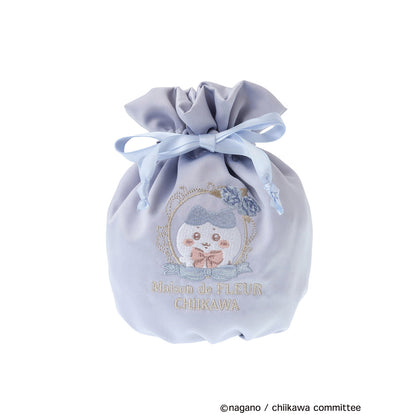[Pre-order] Chiikawa Maison de FLEUR Embroidered Drawstring Bag (Hachiware)