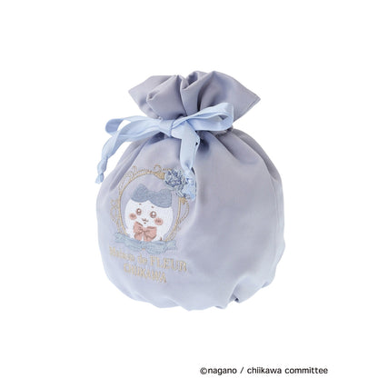 [Pre-order] Chiikawa Maison de FLEUR Embroidered Drawstring Bag (Hachiware)
