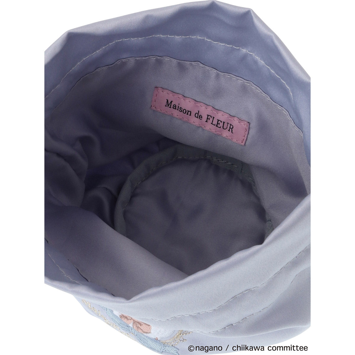 [Pre-order] Chiikawa Maison de FLEUR Embroidered Drawstring Bag (Hachiware)