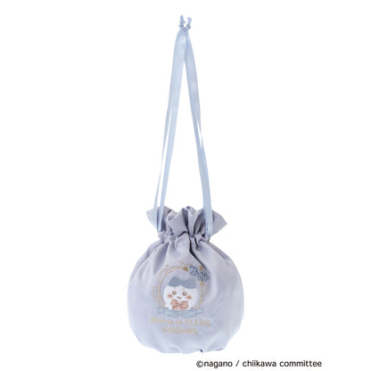 [Pre-order] Chiikawa Maison de FLEUR Embroidered Drawstring Bag (Hachiware)