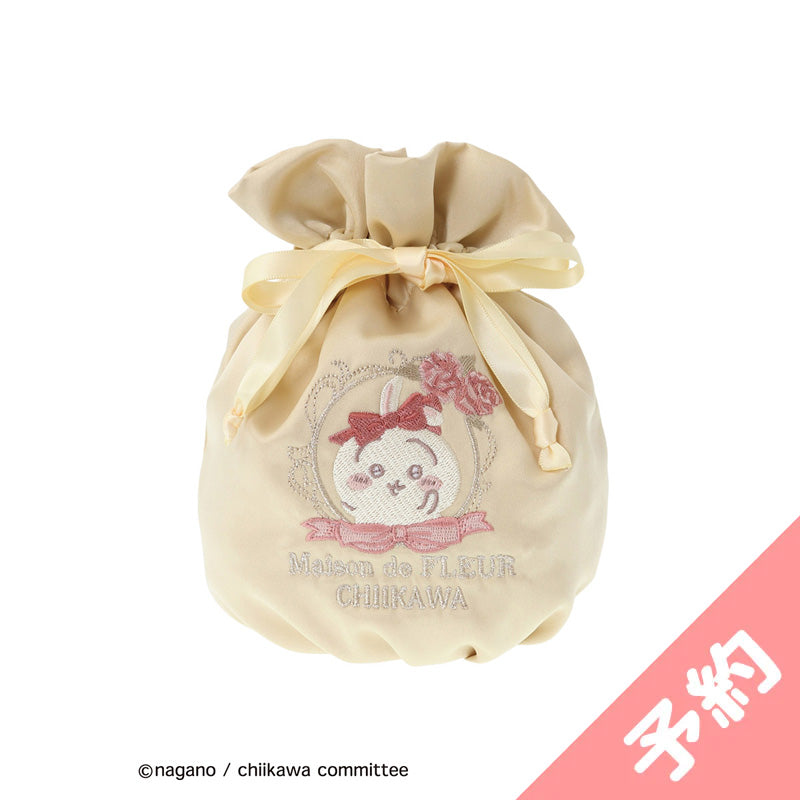 [Pre-order] Chiikawa Maison de FLEUR Embroidered Drawstring Bag (Usagi)