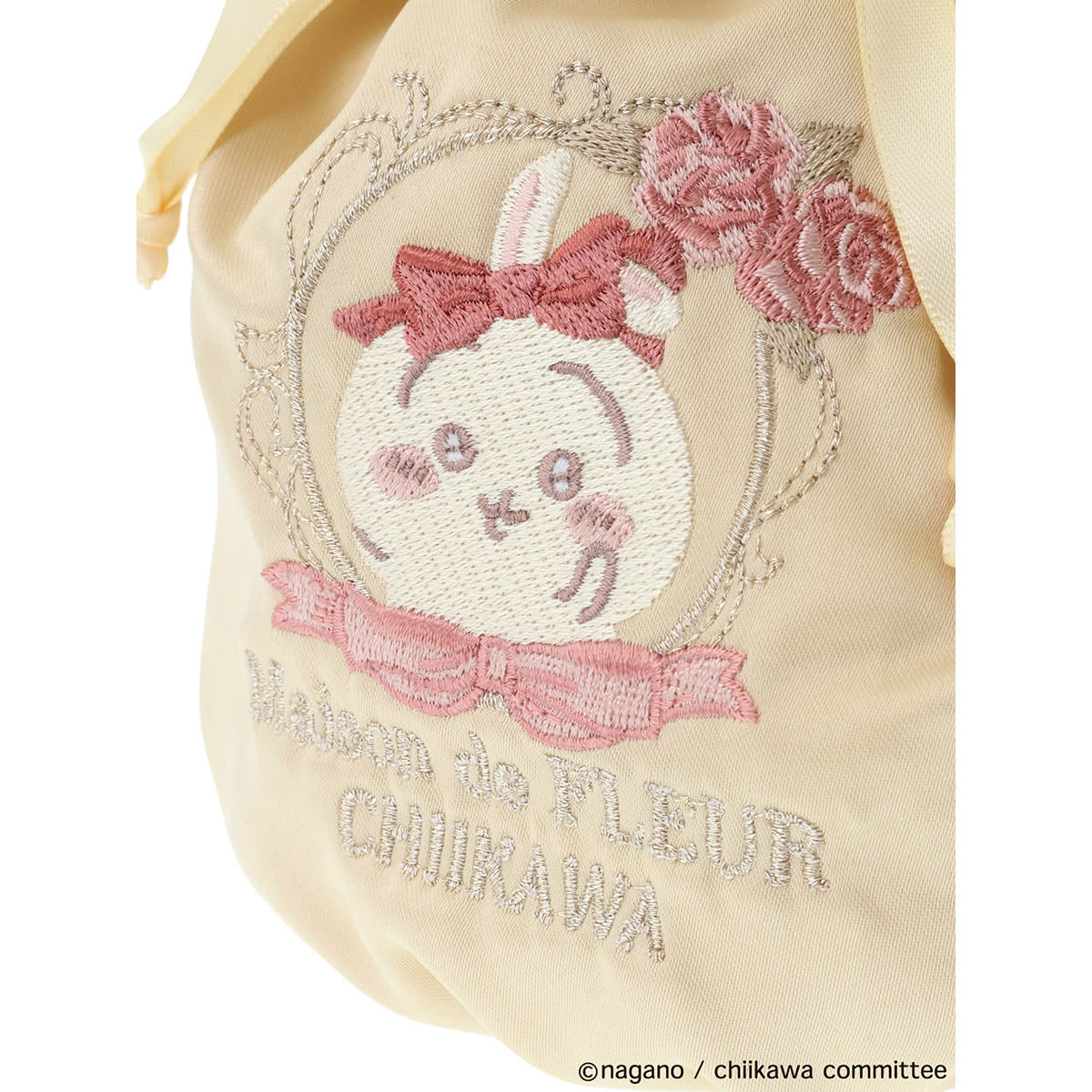 [Pre-order] Chiikawa Maison de FLEUR Embroidered Drawstring Bag (Usagi)
