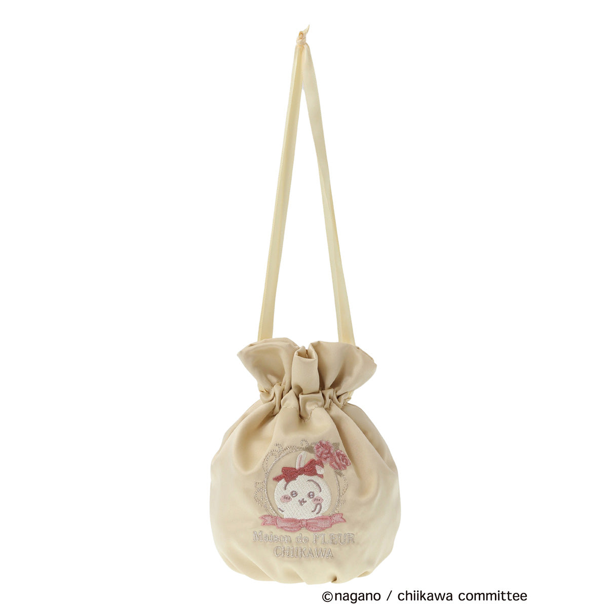[Pre-order] Chiikawa Maison de FLEUR Embroidered Drawstring Bag (Usagi)