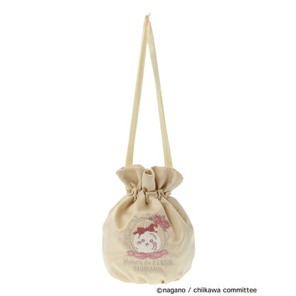 [Pre-order] Chiikawa Maison de FLEUR Embroidered Drawstring Bag (Usagi)