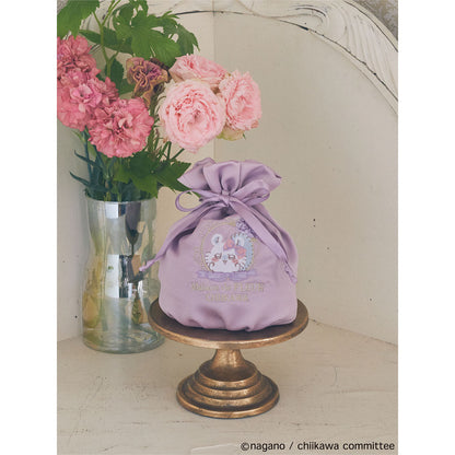 [Pre-order] Chiikawa Maison de FLEUR Embroidered Drawstring Bag (Momonga)