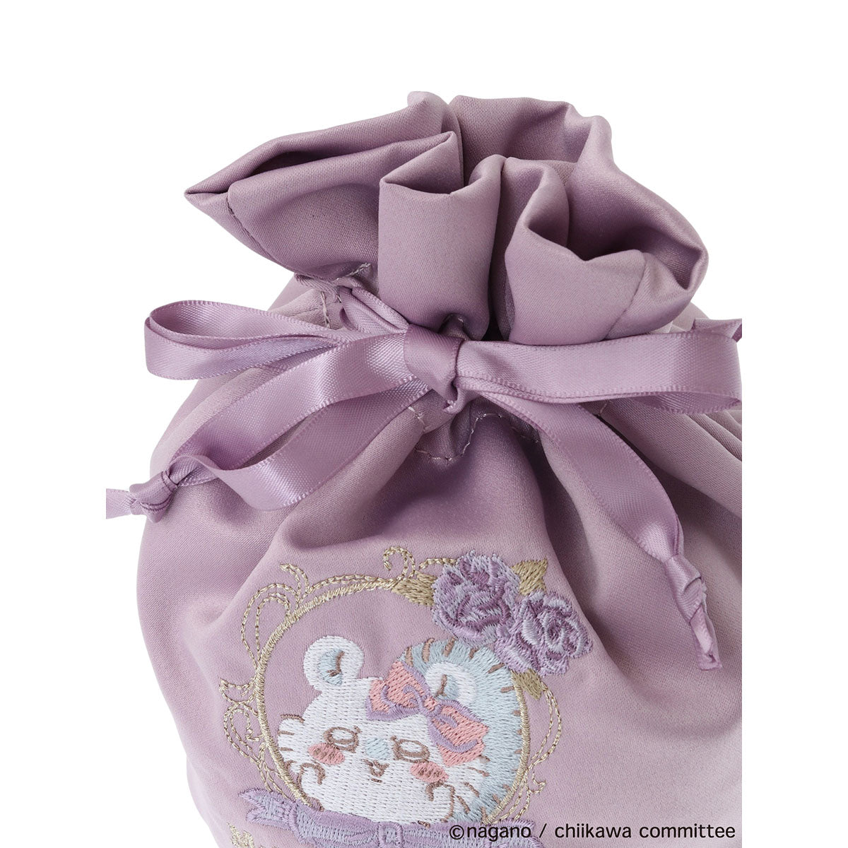 [Pre-order] Chiikawa Maison de FLEUR Embroidered Drawstring Bag (Momonga)