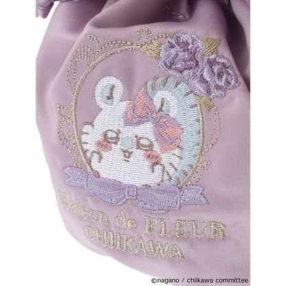 [Pre-order] Chiikawa Maison de FLEUR Embroidered Drawstring Bag (Momonga)