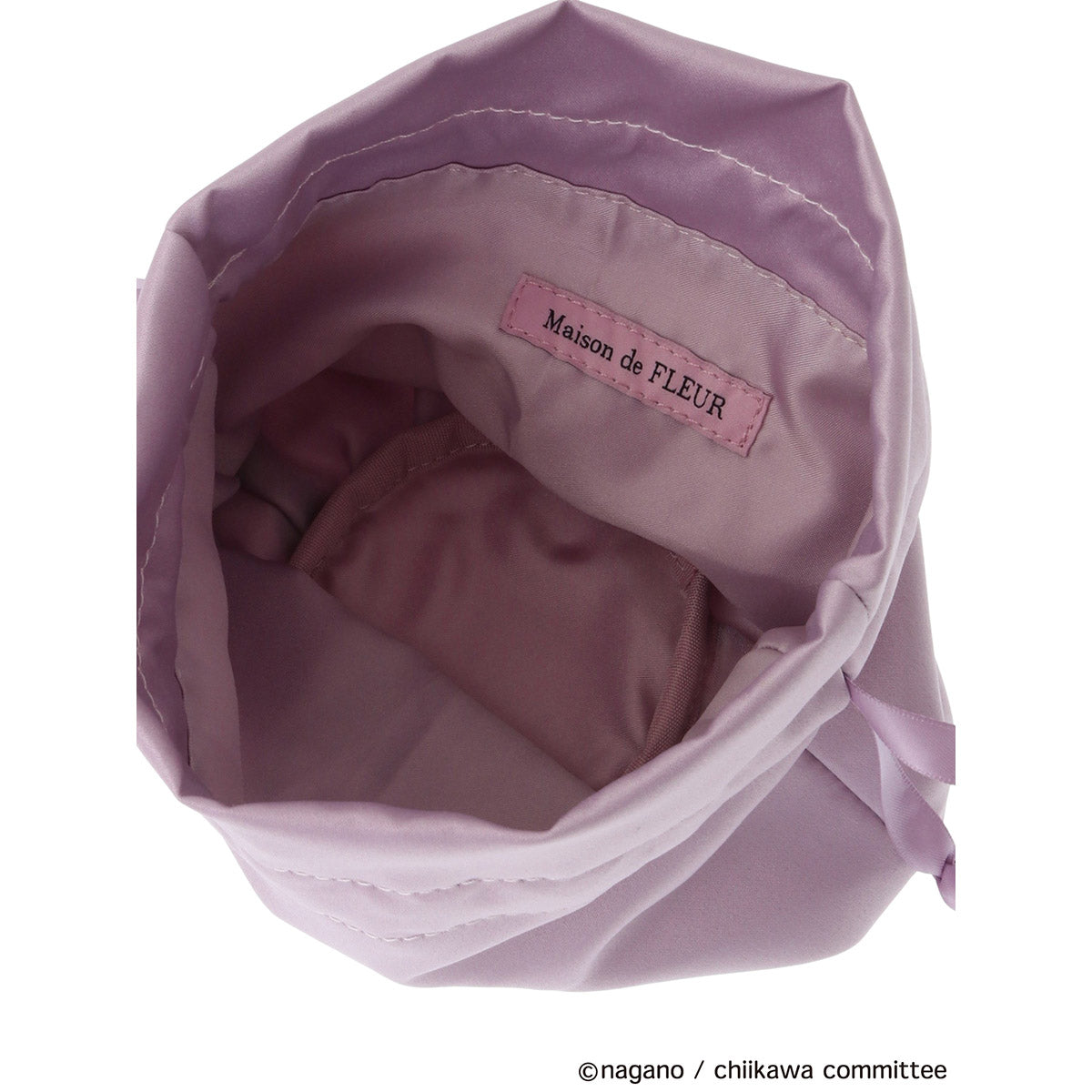 [Pre-order] Chiikawa Maison de FLEUR Embroidered Drawstring Bag (Momonga)