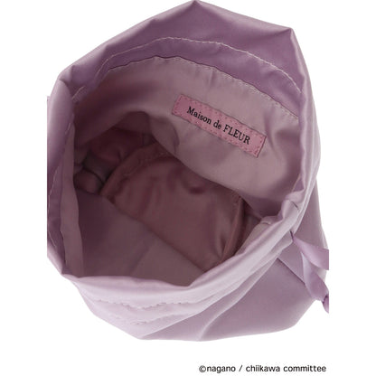 [Pre-order] Chiikawa Maison de FLEUR Embroidered Drawstring Bag (Momonga)