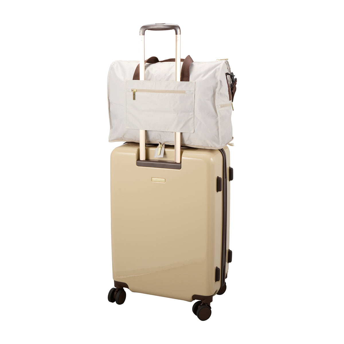 吉伊卡哇 可折叠波士顿包 (米色圆圈)