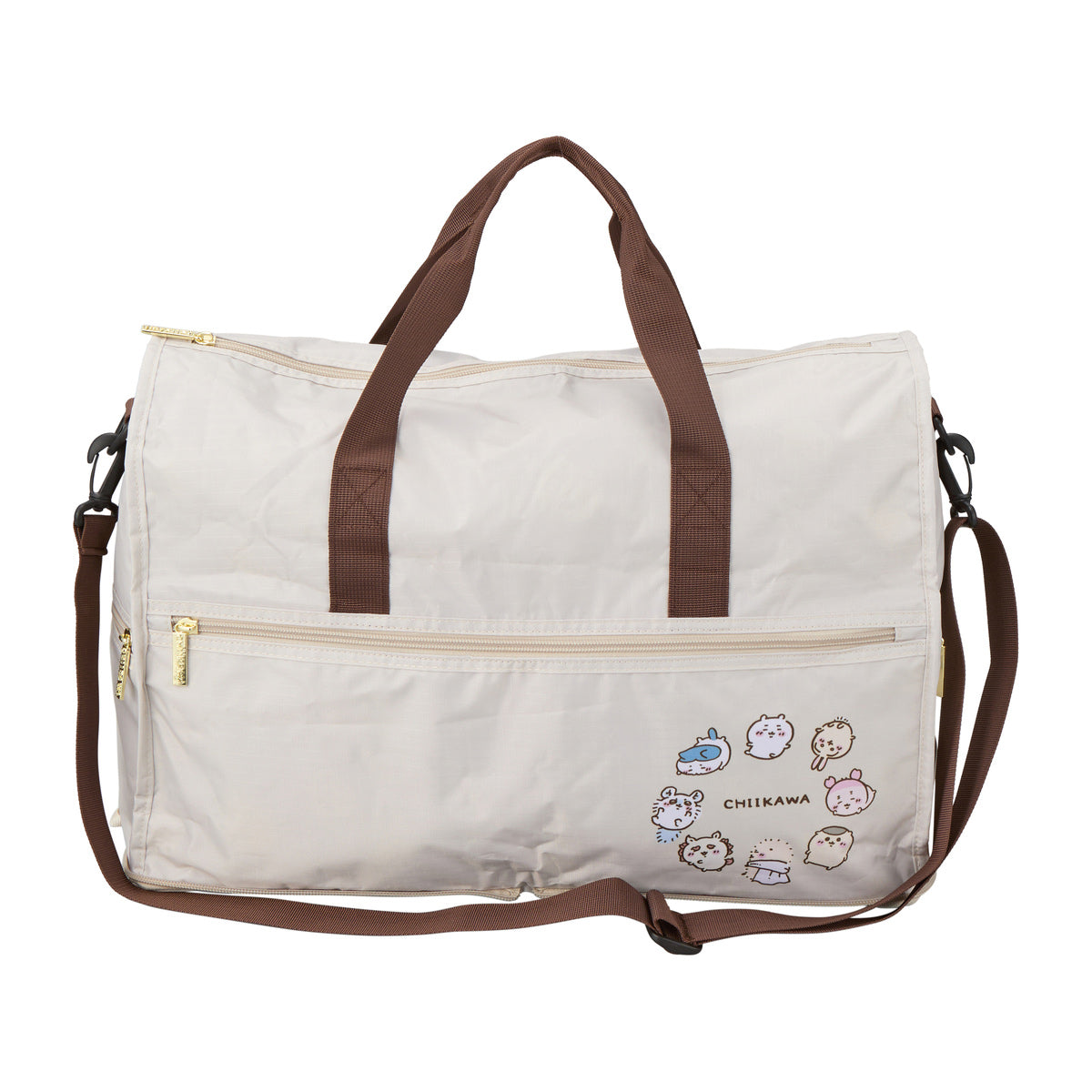 吉伊卡哇 可折叠波士顿包 (米色圆圈)