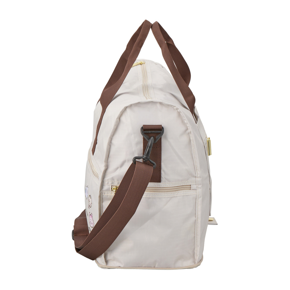 吉伊卡哇 可折叠波士顿包 (米色圆圈)