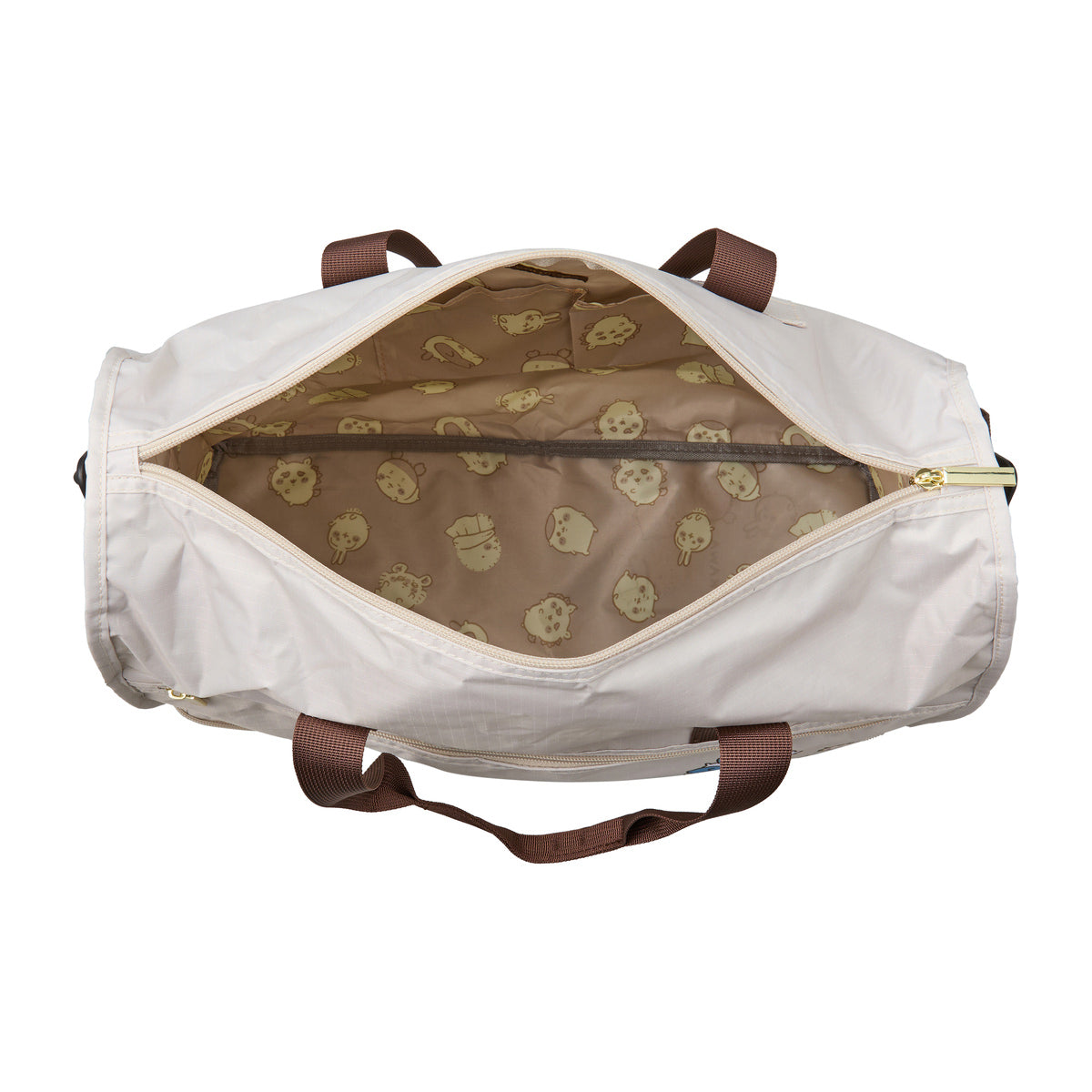 吉伊卡哇 可折叠波士顿包 (米色圆圈)