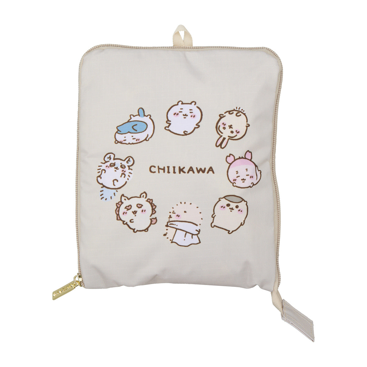 吉伊卡哇 可折叠波士顿包 (米色圆圈)