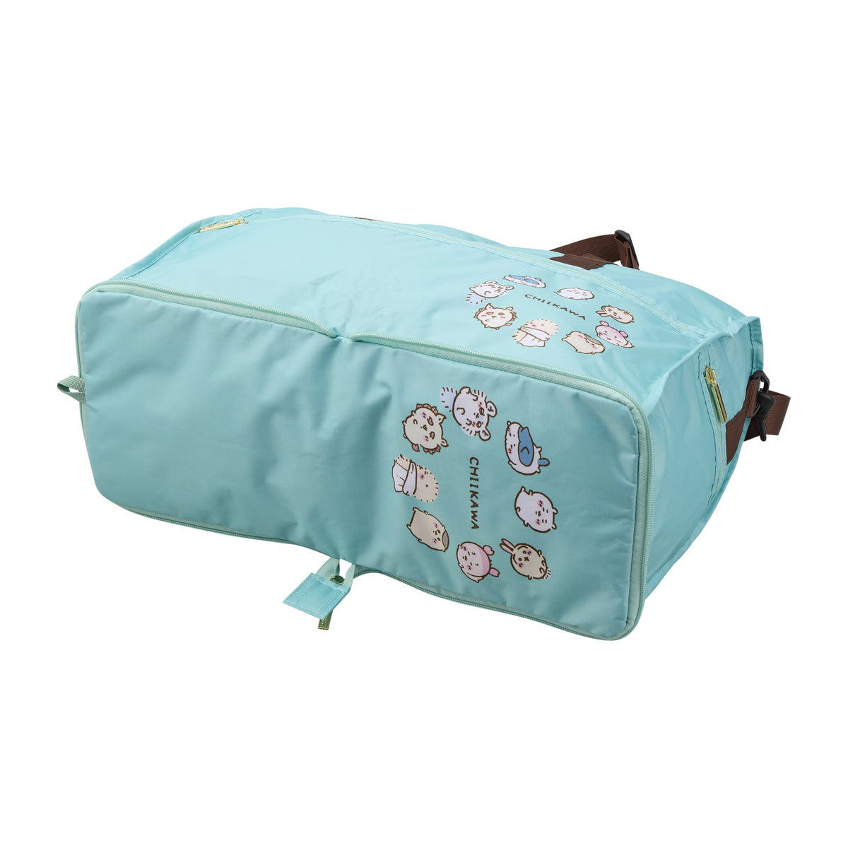 吉伊卡哇 可折叠波士顿包 (薄荷色圆圈)