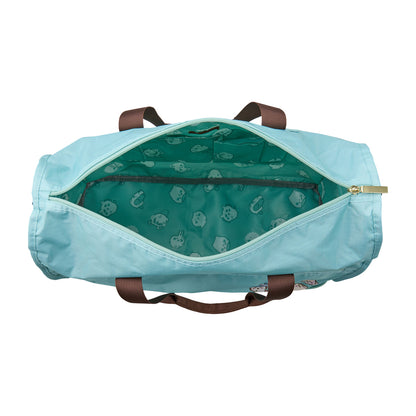 吉伊卡哇 可折叠波士顿包 (薄荷色圆圈)