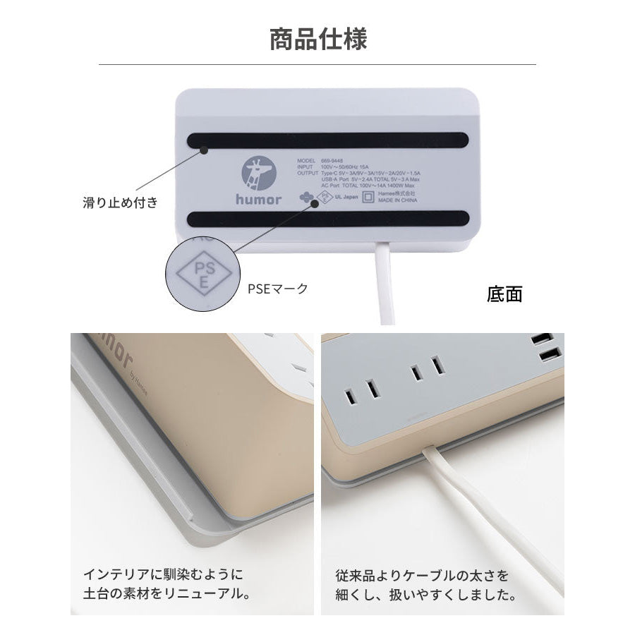 吉伊卡哇 humor AC&USB TAP