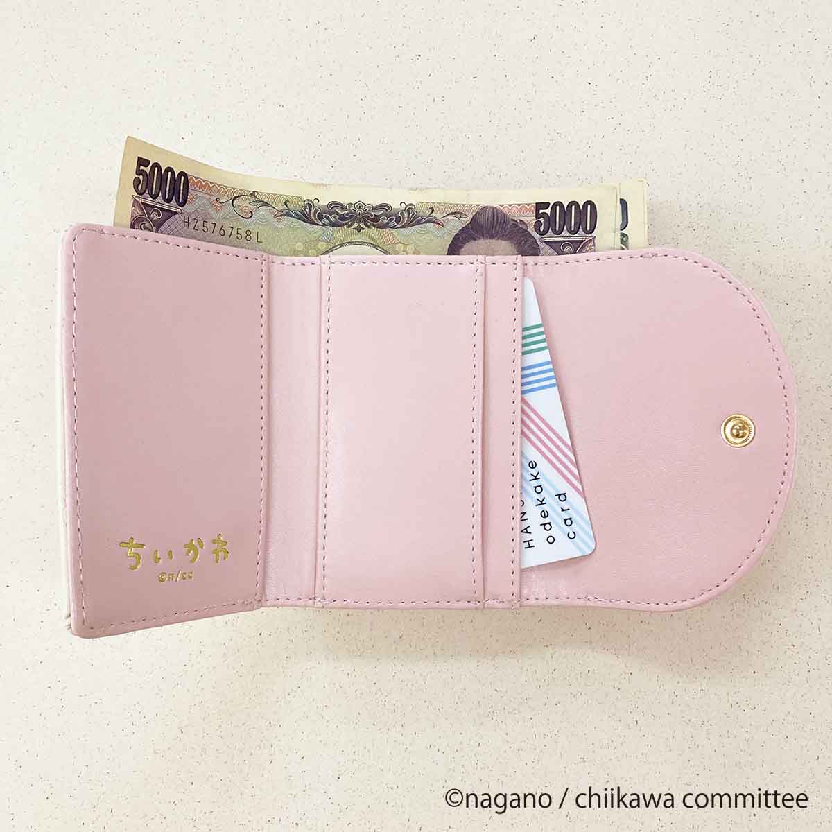 吉伊卡哇 印花口金錢包（粉紅色）
