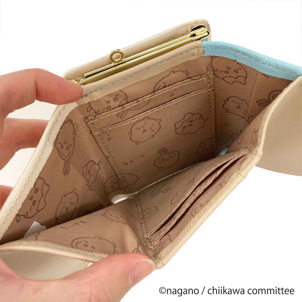 吉伊卡哇 徽章口金錢包（兔子）