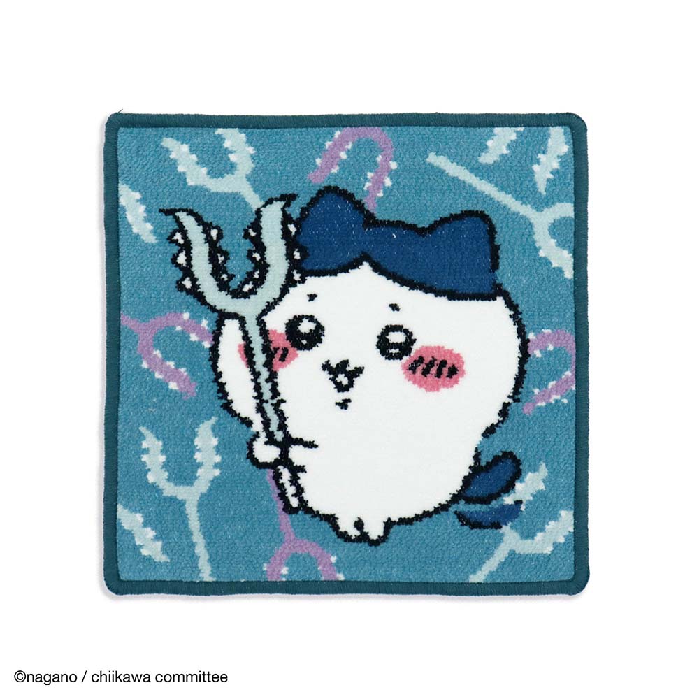 Chiikawa Chenille Woven Towel Handkerchief (Sasumata Blue)