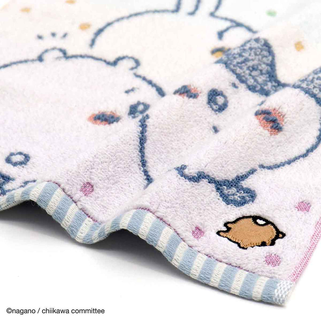 ちいかわ タオルハンカチ（ともだち ブルー）