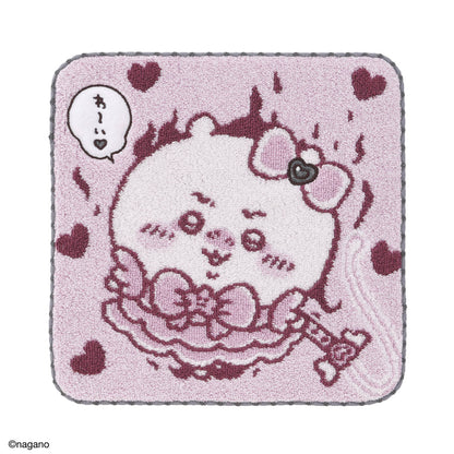 Chiikawa Towel Handkerchief (Evil Version - Pink)