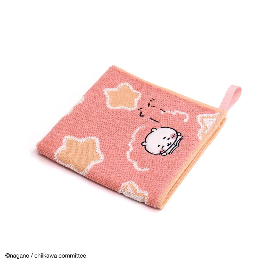 ちいかわ ループ付きウォッシュタオル（すやぁ ピンク）