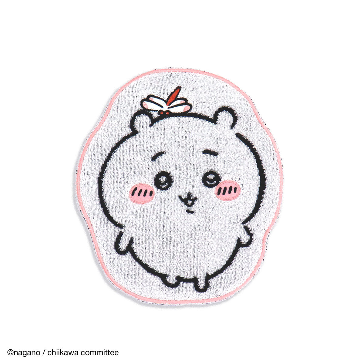 ちいかわ ダイカットタオルハンカチ（ピンク）