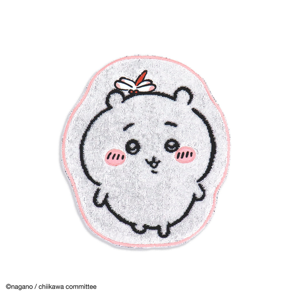 ちいかわ ダイカットタオルハンカチ（ピンク）