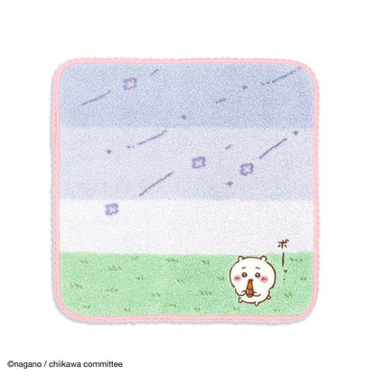 ちいかわ タオルハンカチ（そよかぜ ピンク）
