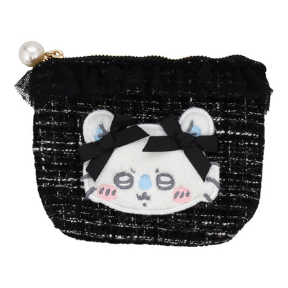 ちいかわ ツイードティッシュポーチ（モモンガリボン）