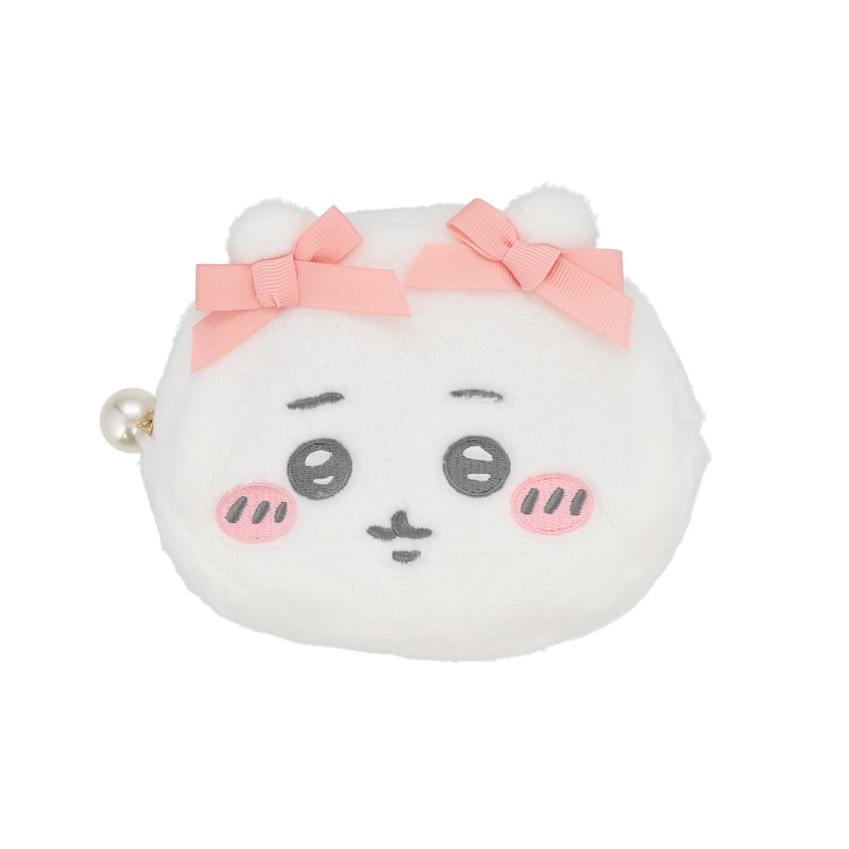 Chiikawa Die-cut Face Pouch (Chiikawa Ribbon)