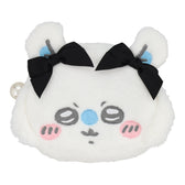 Chiikawa Die-cut Face Pouch (Momonga Ribbon)