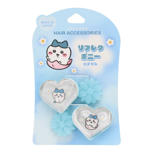 Chiikawa Reflective Hair Elastics, 2 Pcs (Hachiware)