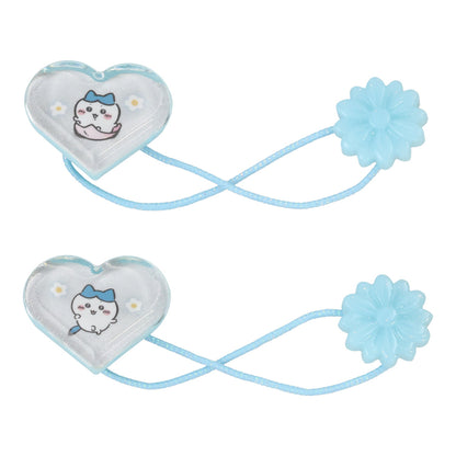 Chiikawa Reflective Hair Elastics, 2 Pcs (Hachiware)