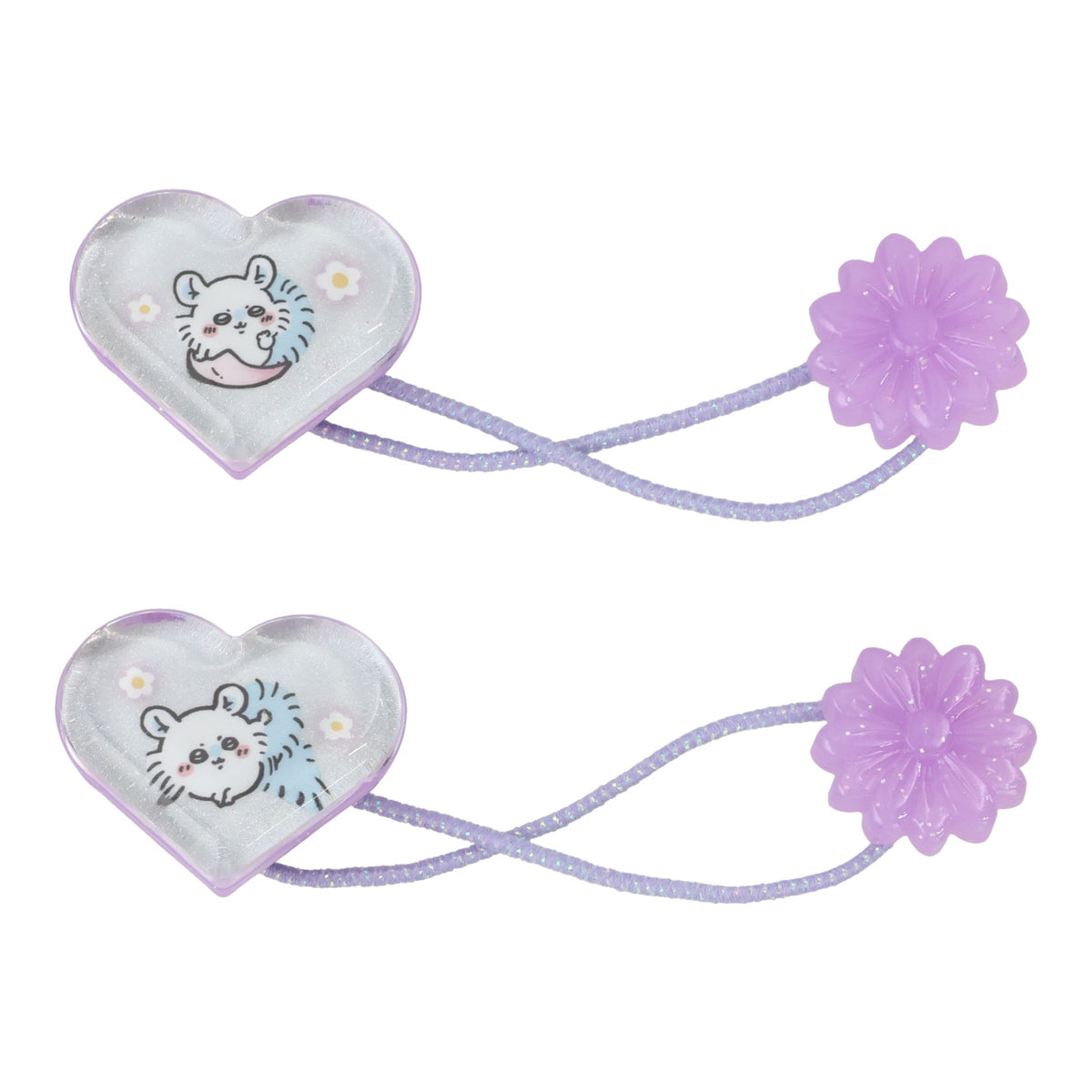 Chiikawa Reflective Hair Elastics, 2 Pcs (Momonga)